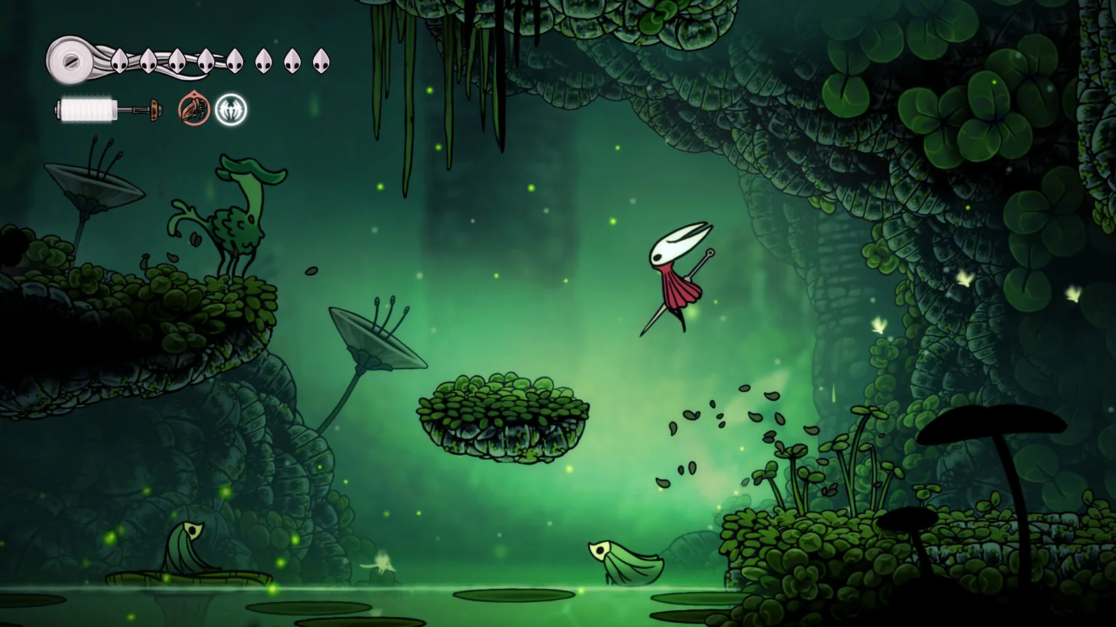 Screenshot ufficiale Steam di Hornet che esplora piattaforme