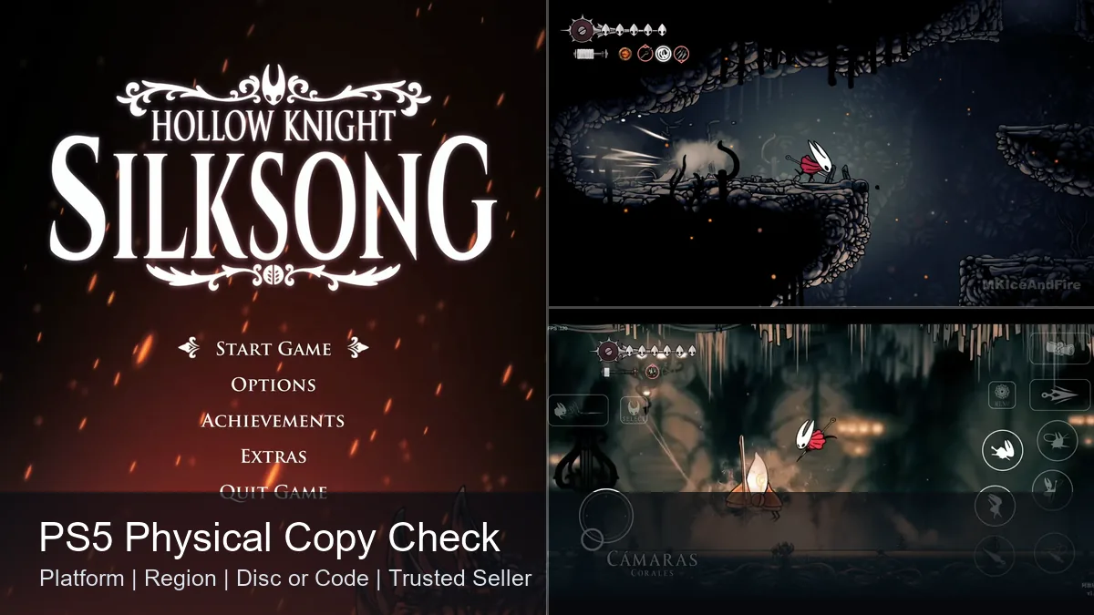 Guida acquisto Hollow Knight Silksong con screenshot reali e checklist copia fisica PS5